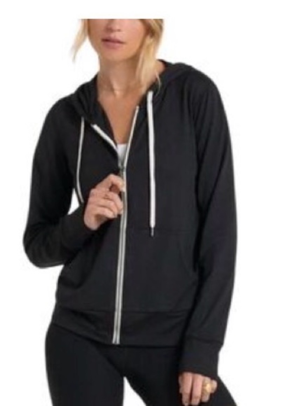 Vuori womens Hoodie Full Zip Stretch Halo Performance Athletic. Size medium